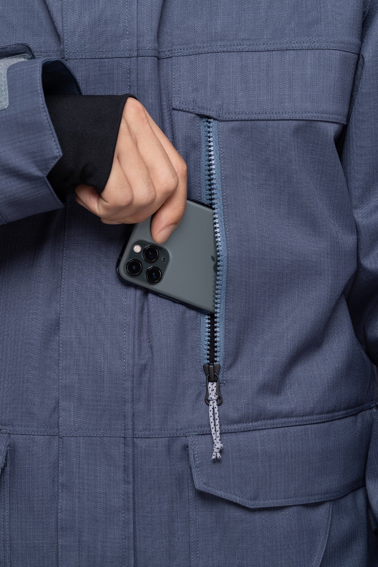 Mens Infinity Jacket - orion blue texture