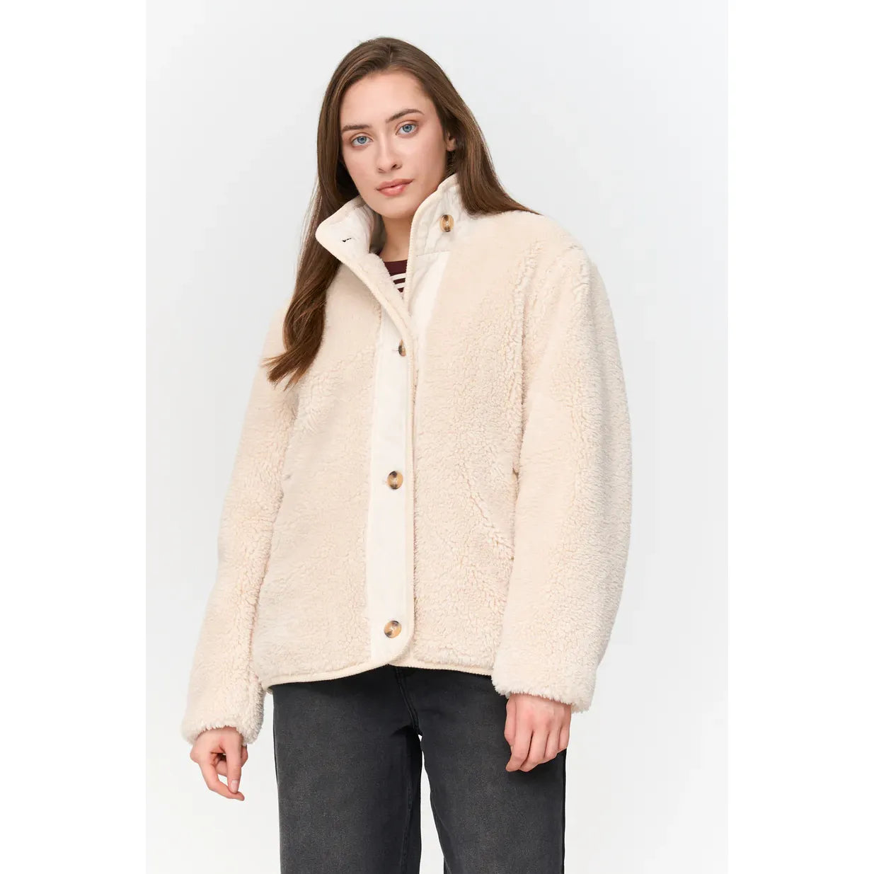 Jacke Teddyfell * OFFWHITE