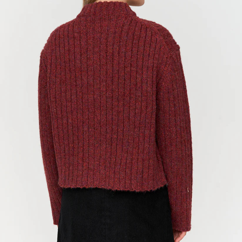 Cardigan in Bordeaux