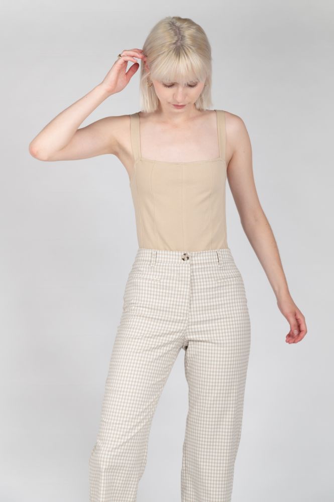 W Pant - checked