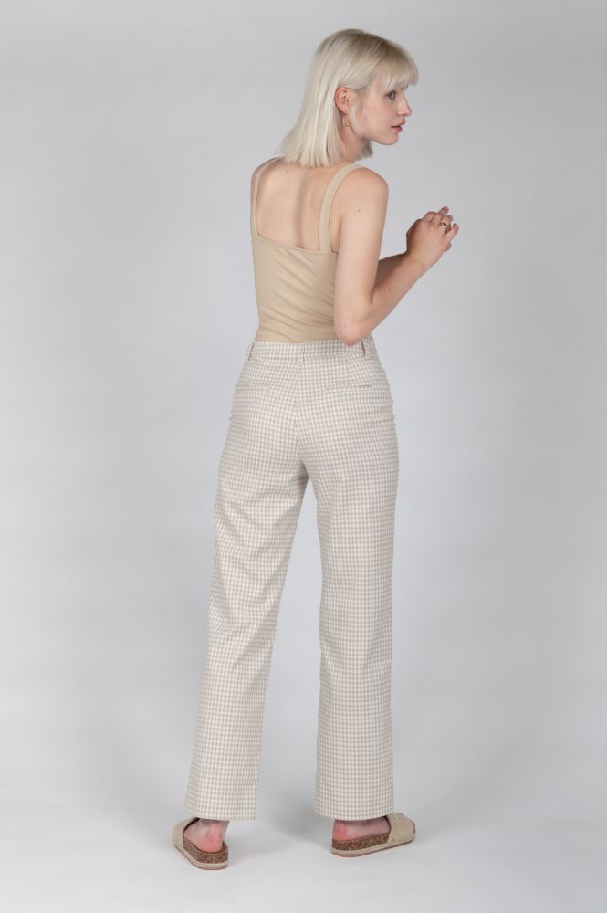 W Pant - checked
