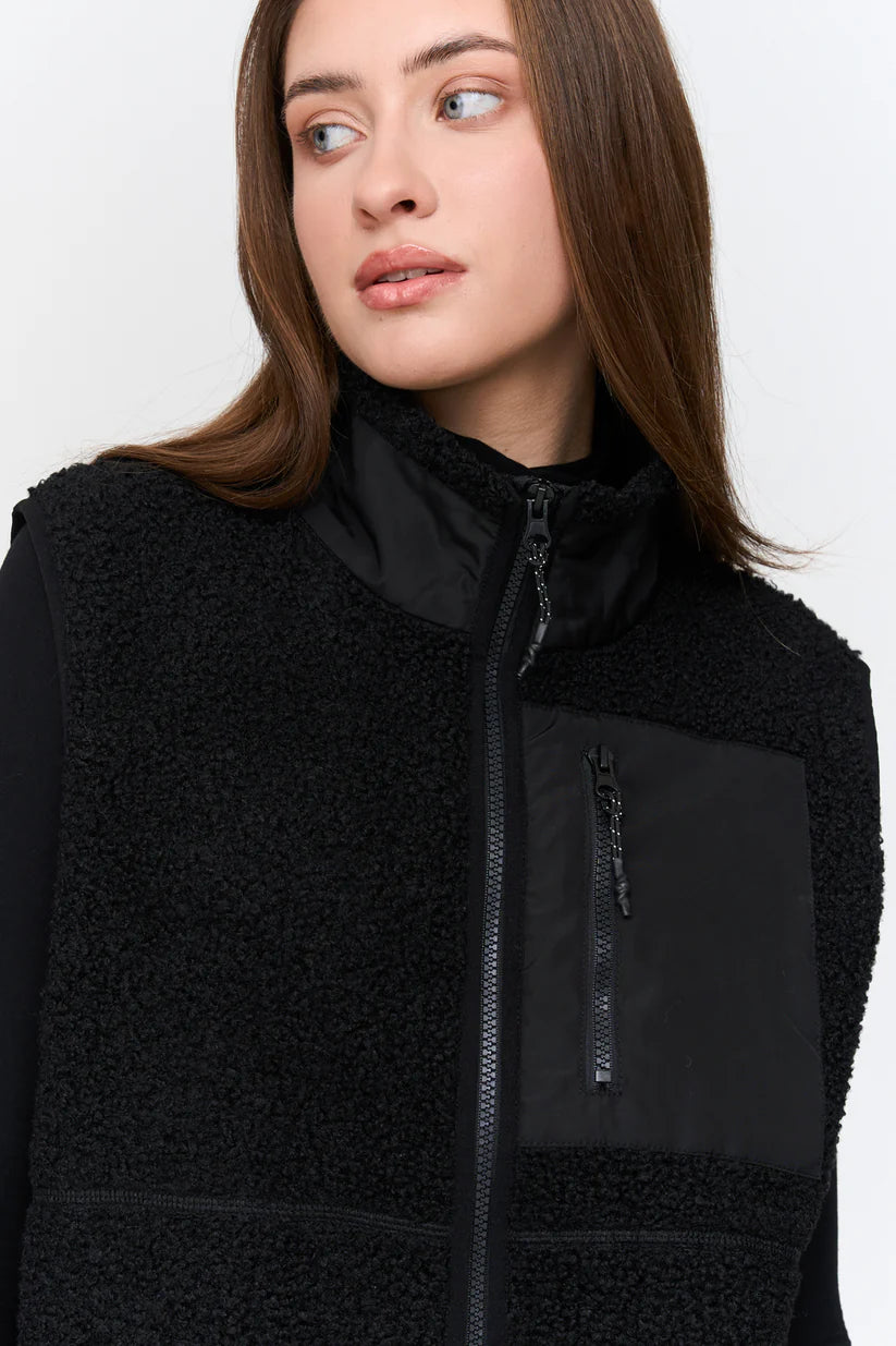 Teddy Vest * SCHWARZ