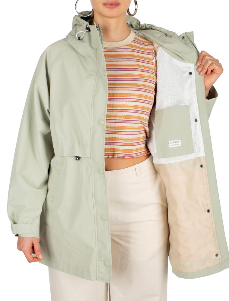 Kati Long Jacket - Light Sage
