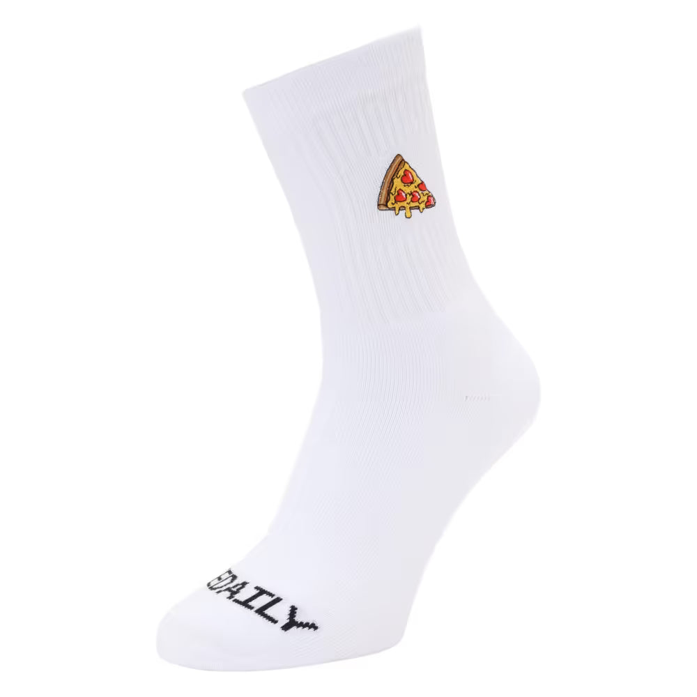 Pizza Love Socks * WHITE