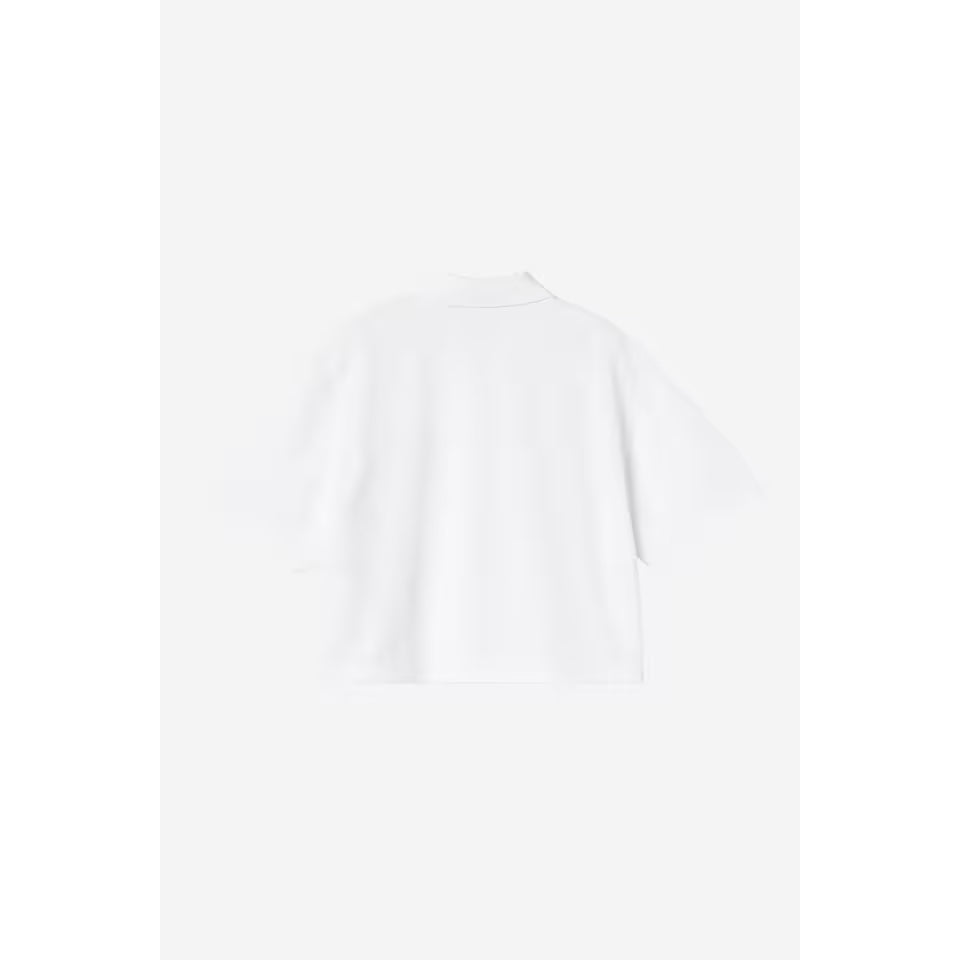 W' S/S Carhartt Script Polo - White / Black