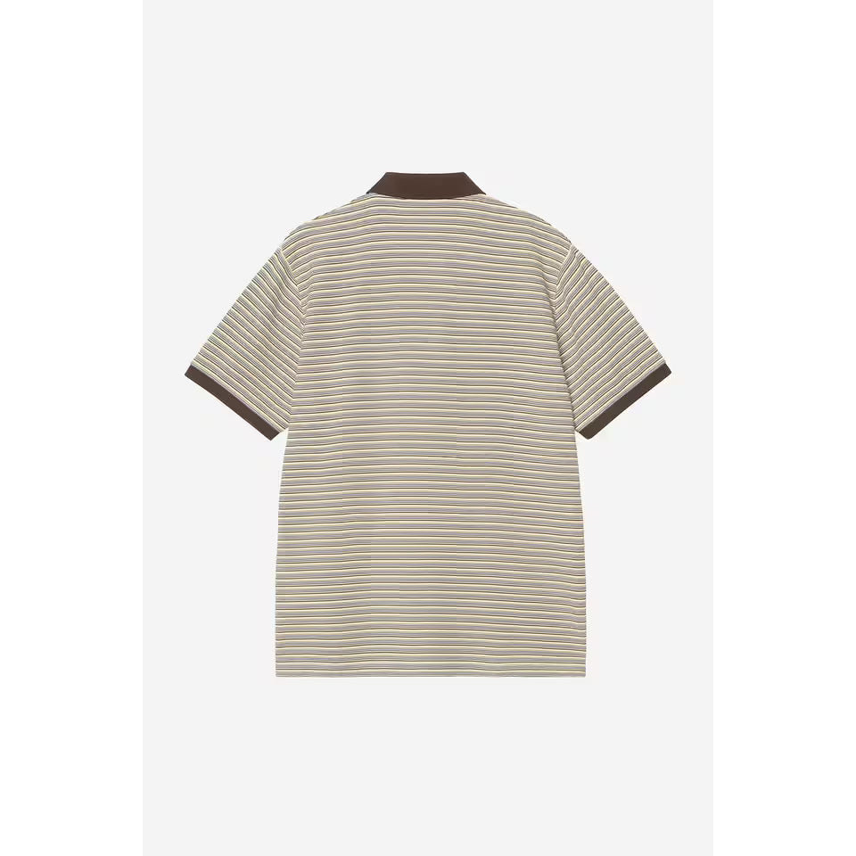 S/S Dion Polo - Dion Stripe, Wax