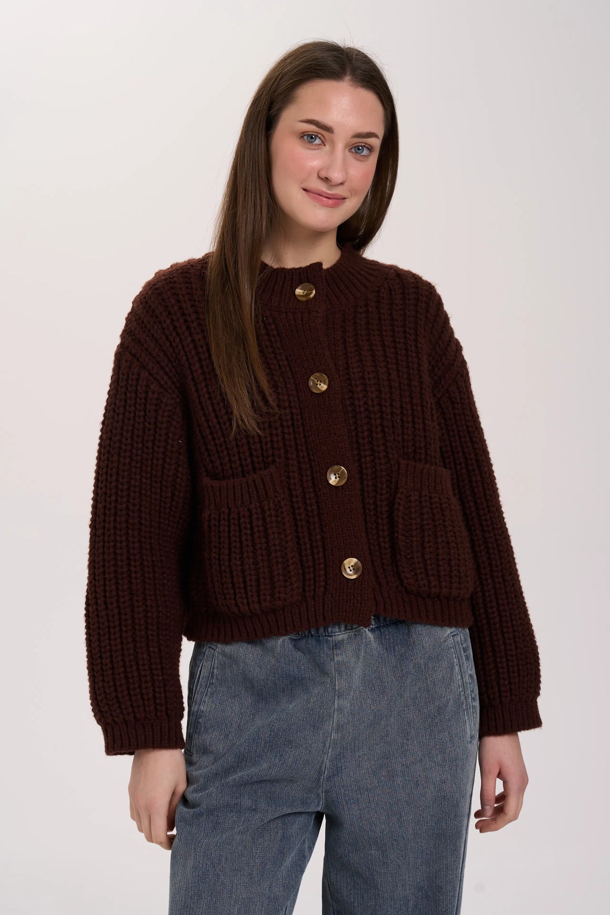 Cardigan BROWN