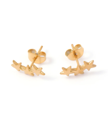 Sylar -Star Climber Earrings Mini Stainless Steel * GOLD
