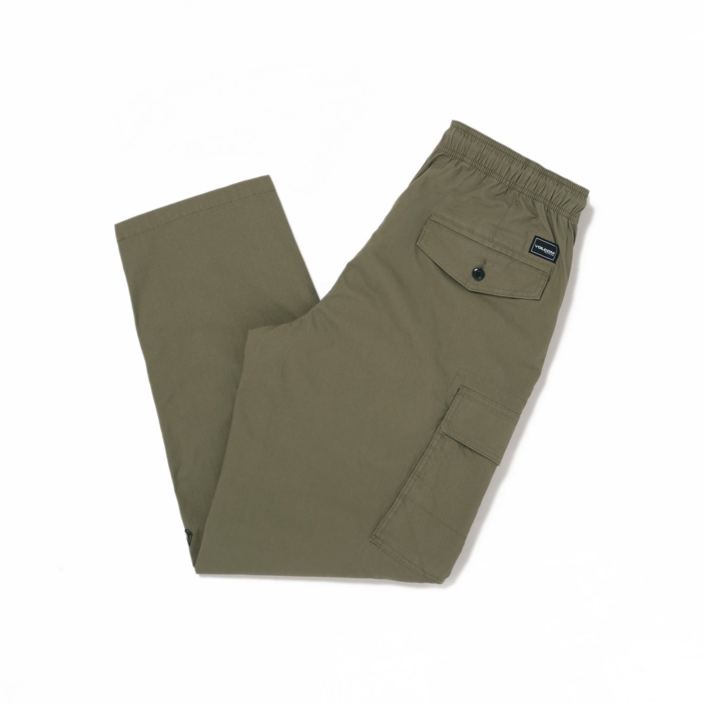 Billow Tapered Elastic Waist Cargo - Wintermoss