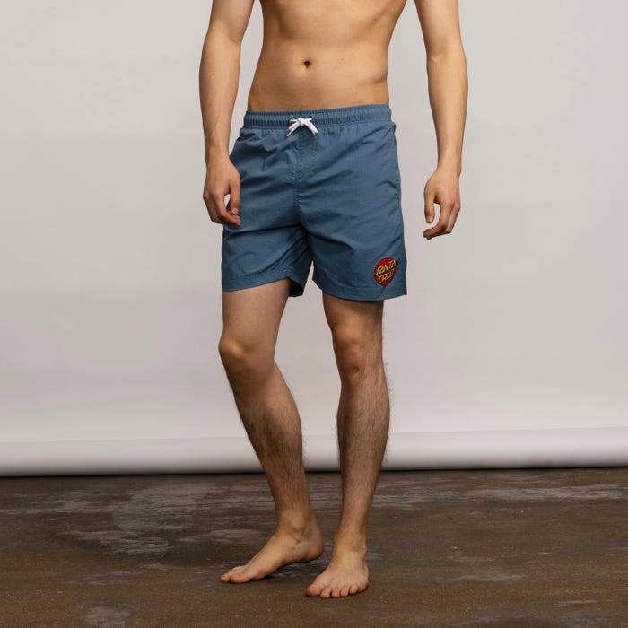 Classic Dot Swimshort - dusty blue