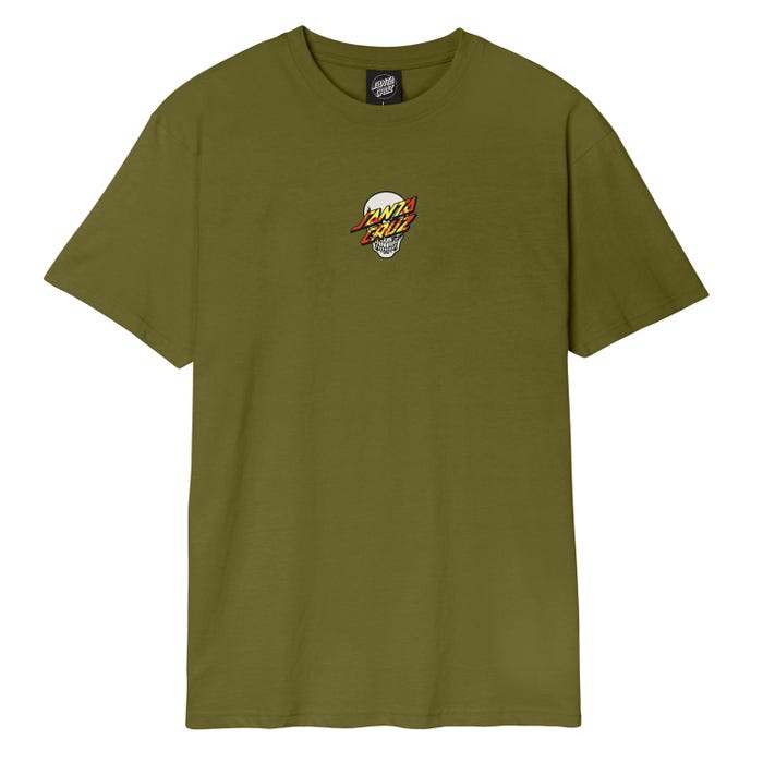 Dressen Skull Dot Front T-Shirt - sea kelp