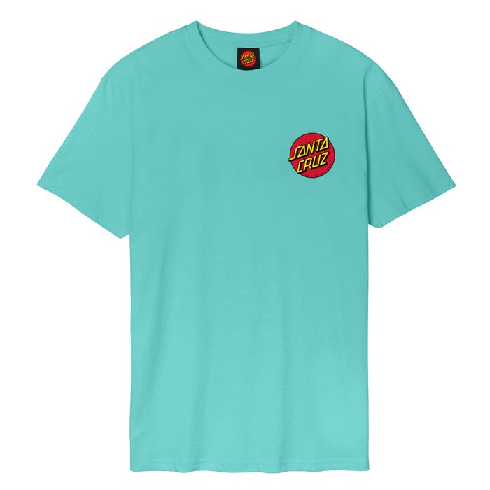Classic Dot Chest T-Shirt - Pool Blue