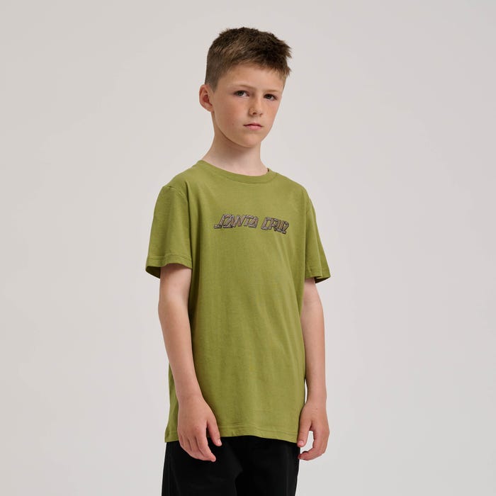 Youth Screaming Grizzly TShirt - Iguana