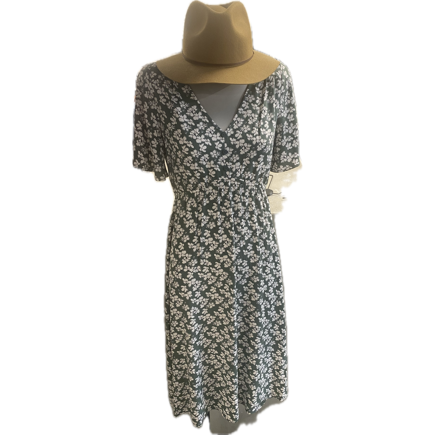 Kleid aus Viskose - Grün