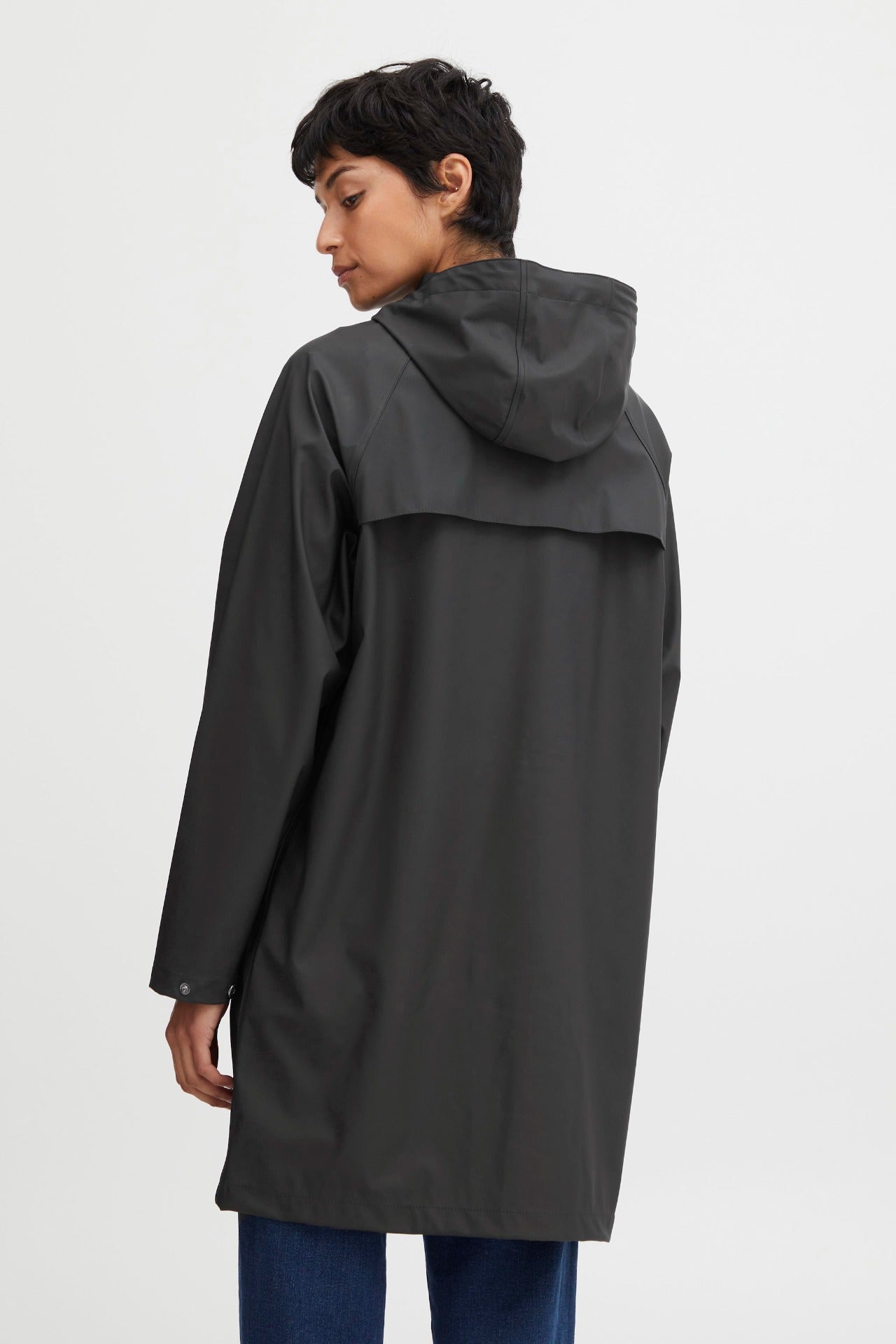 IHTAZI Regenmantel - Black