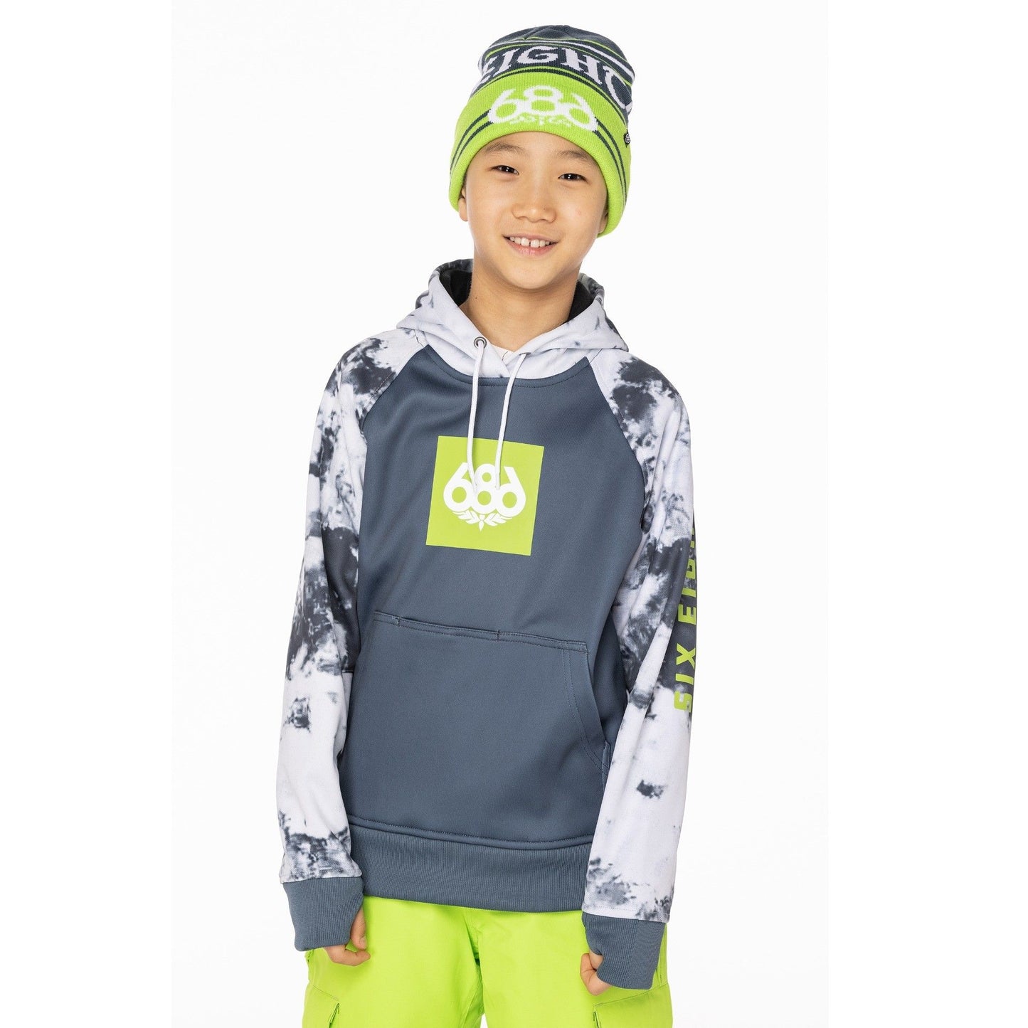 Boys Bonded Fleece - orion blue/black