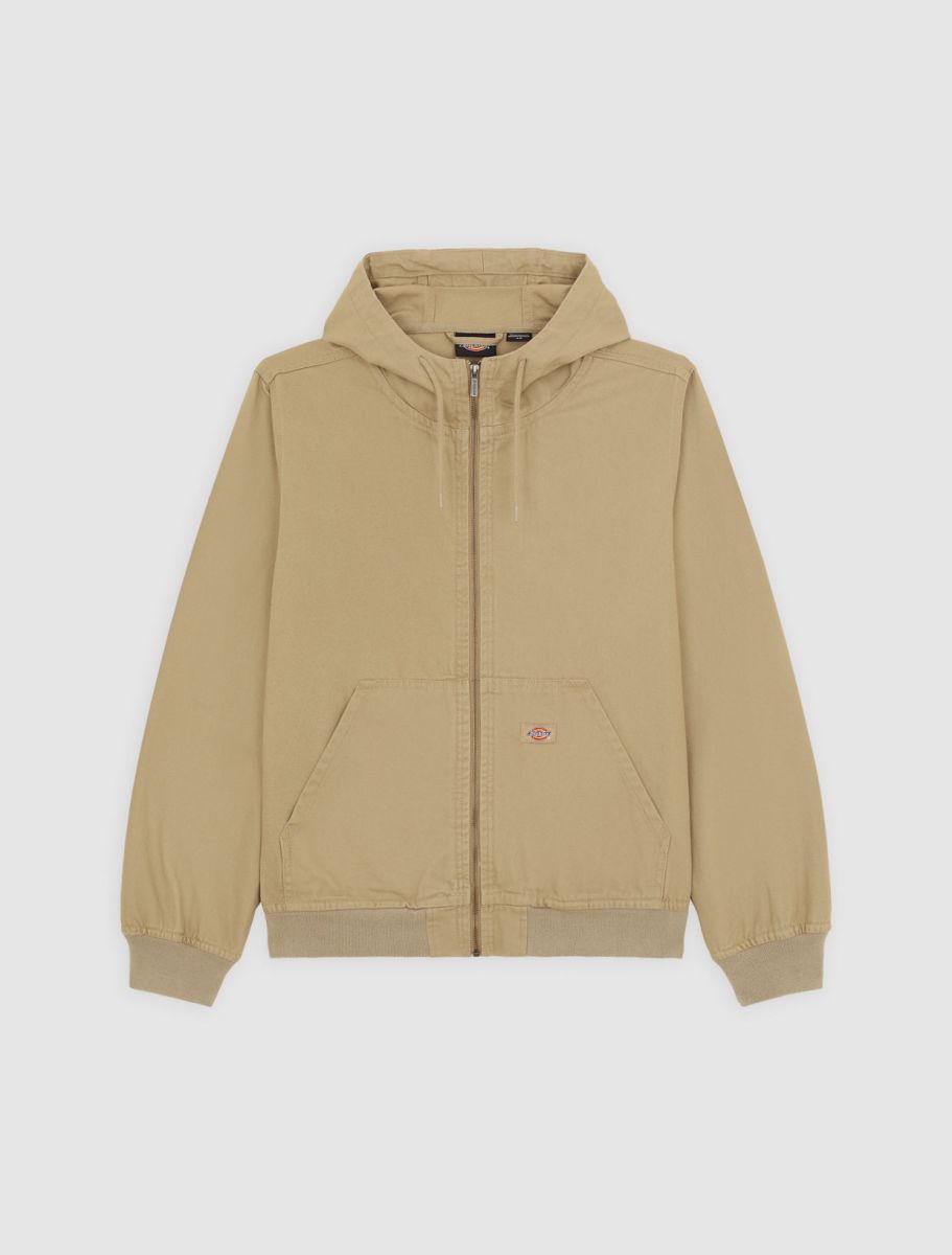 Duck Canvas Unlined Hooded Jacke - Sand