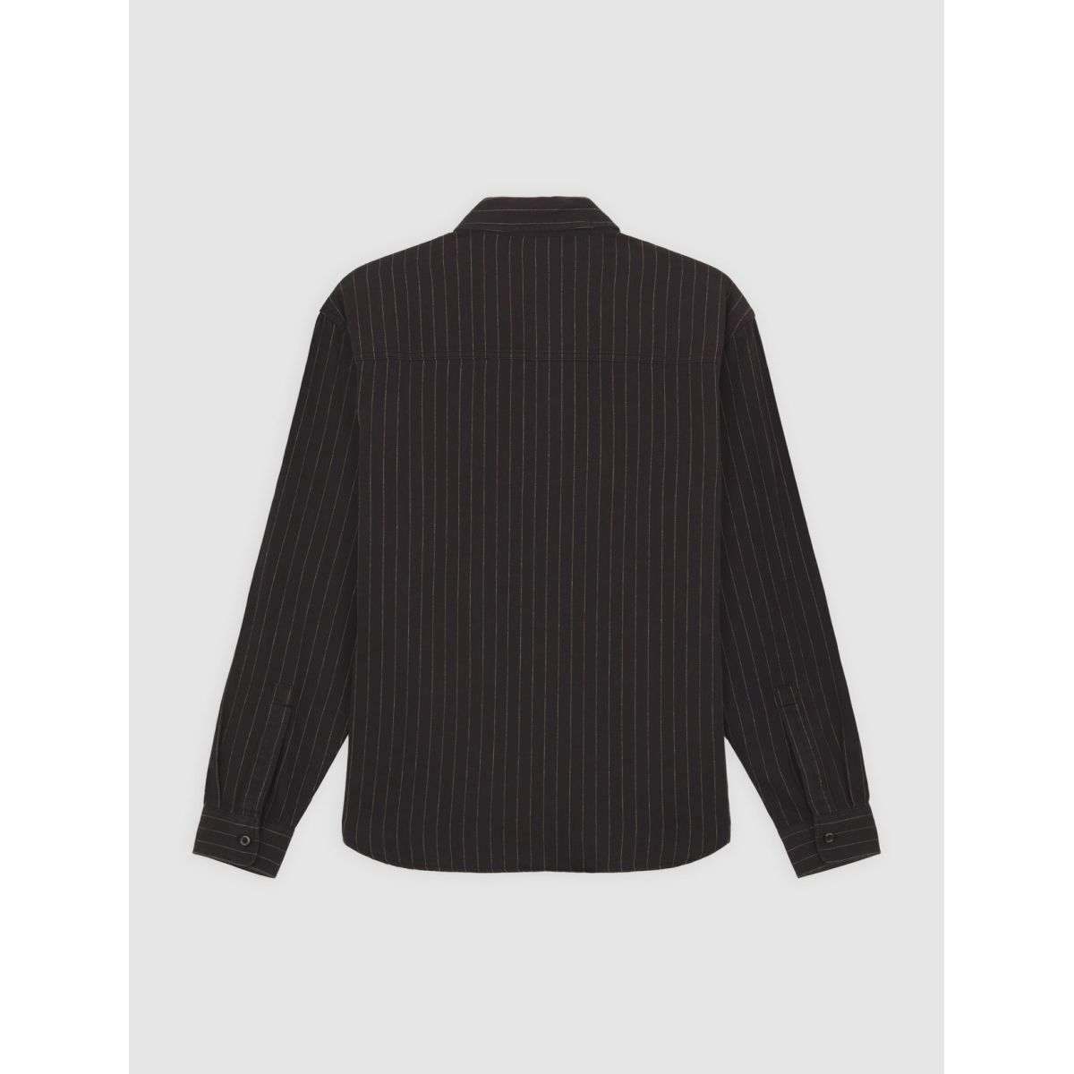 Service Stripe Langarmhemd - Black