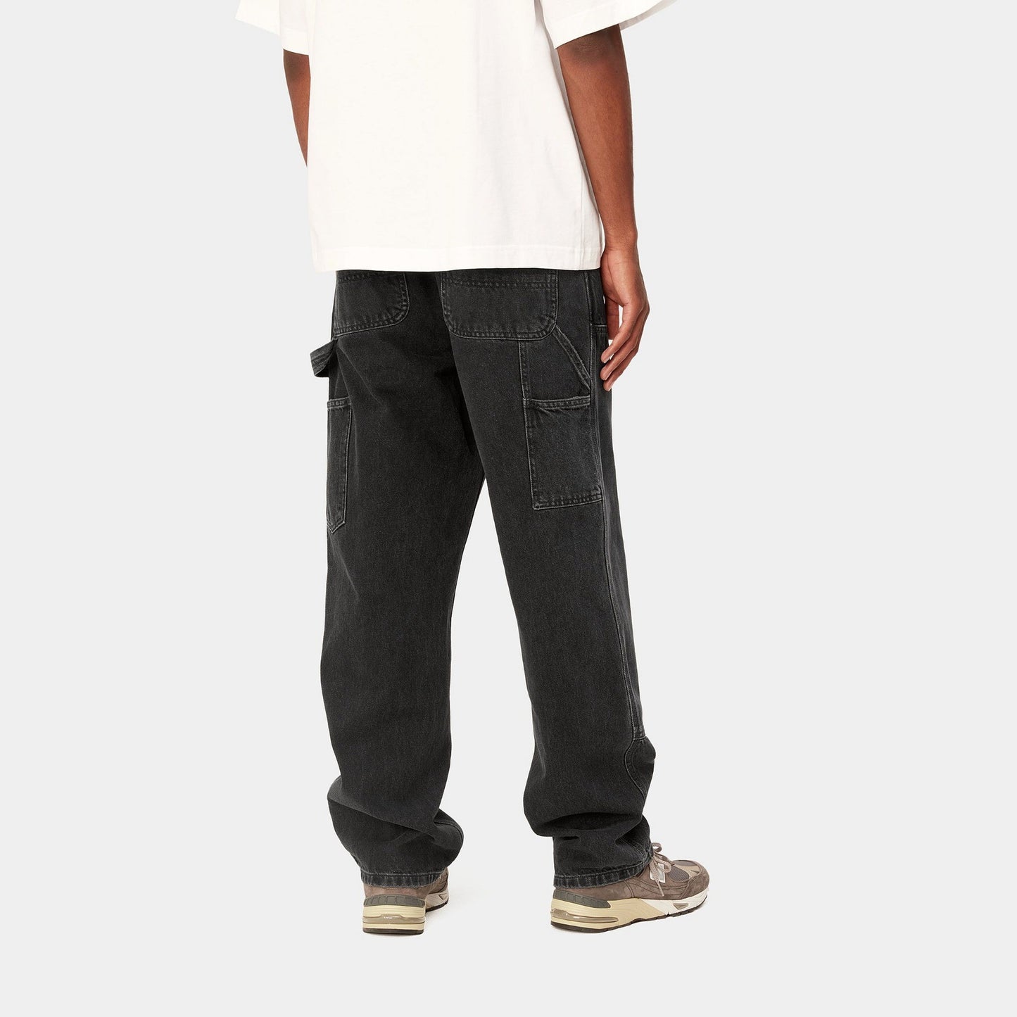 Double Knee Pant - Black Stone Washed