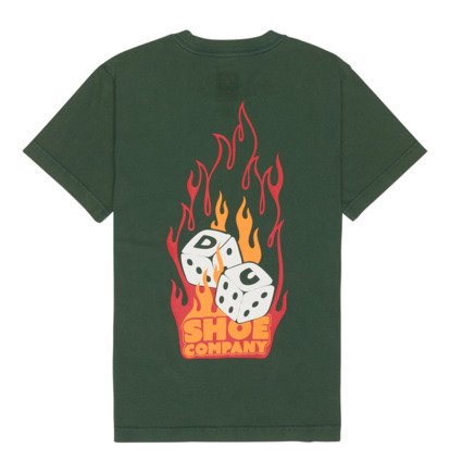 Burning Dice - green