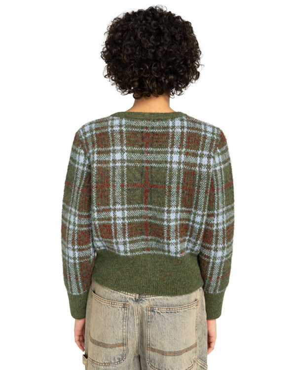 Plaid Cardigan W