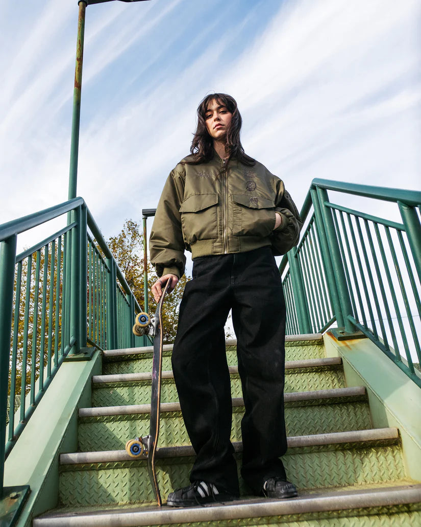 BEEGGY DENIM PANTS * BLK