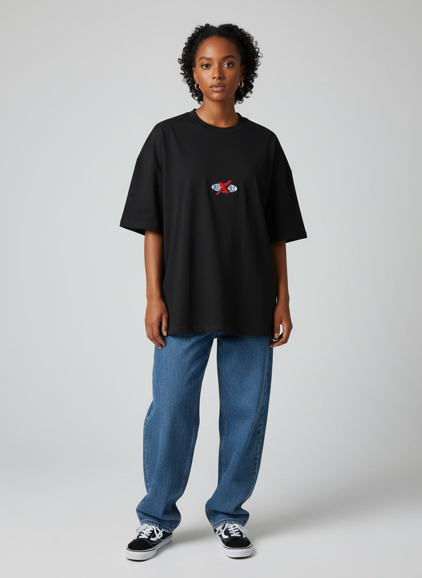 30 yrs Heavy Boxy Shirt - BLACK