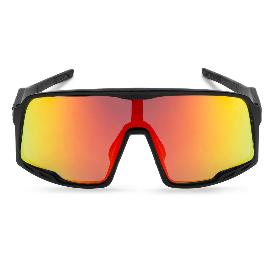 Henrik black/red mirror