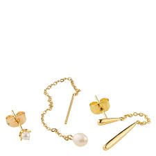 Lindy - Chain Earrings Set * GOLD