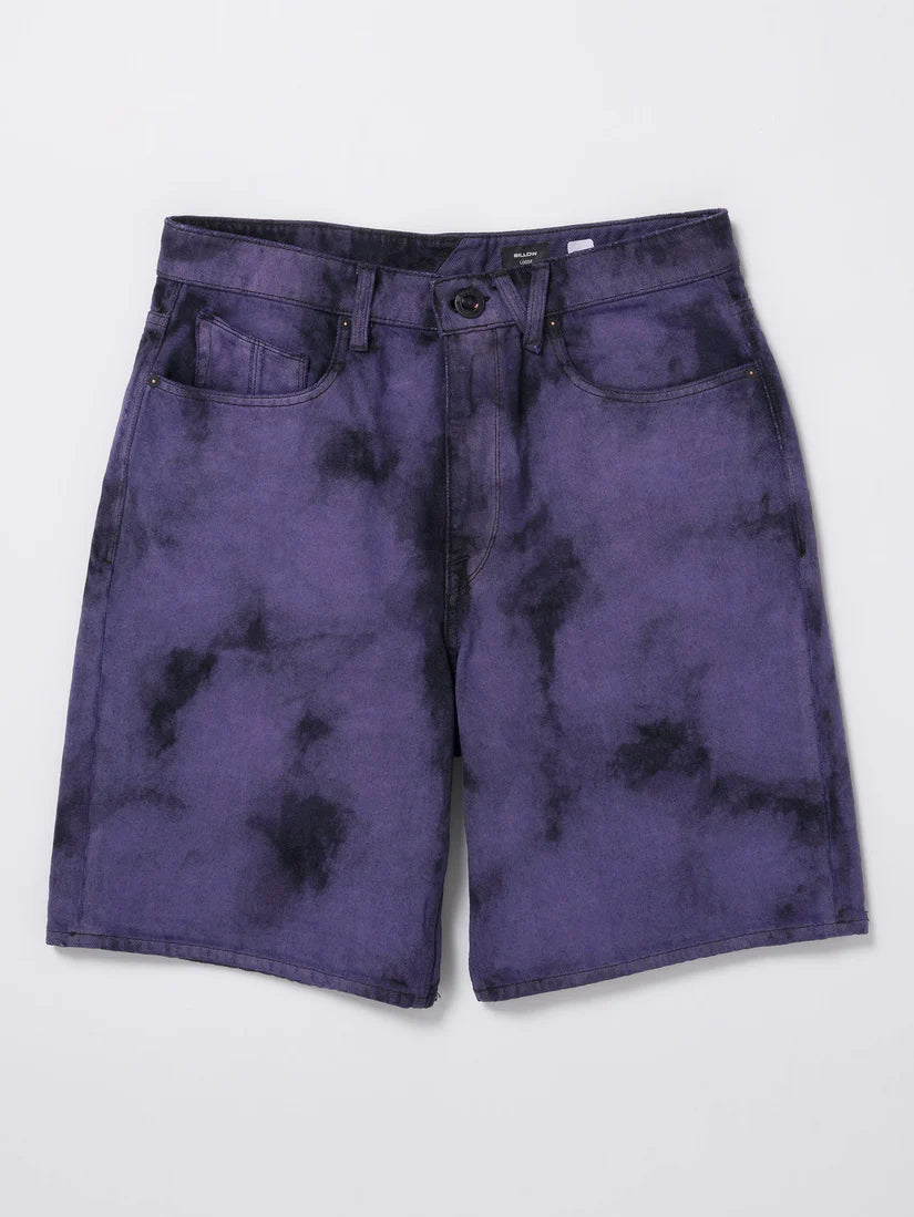 Billow Denim Shorts - Deep Purple