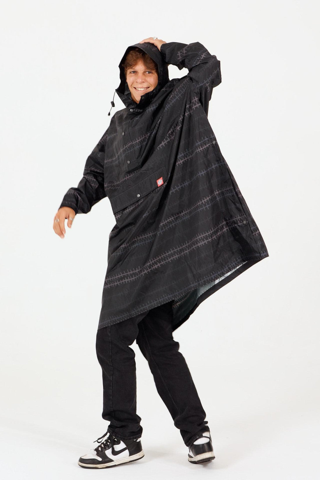 Rain Poncho SCARE STRIPES