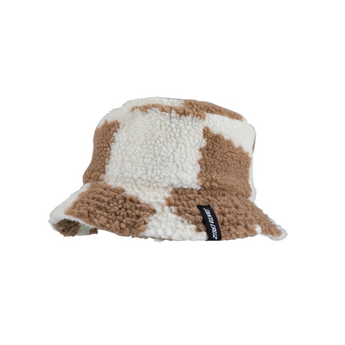 Sydney Bucket Hat - brown checkerboard