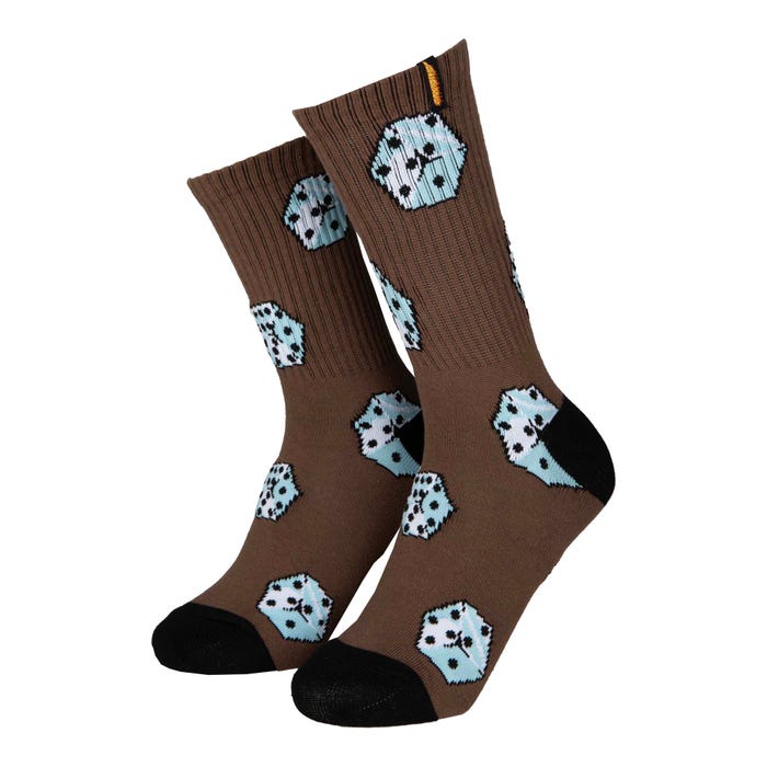 Youth Big Dice Socks (2 Pack) - Black/Rust
