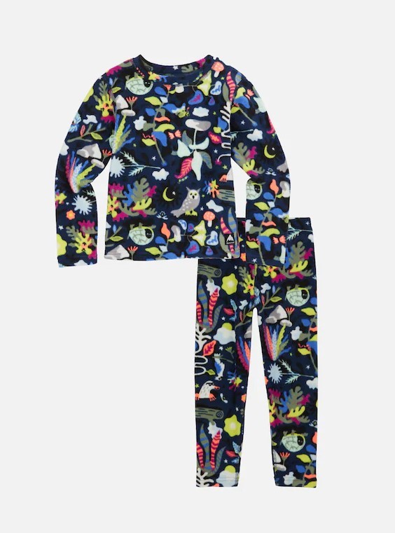 Toddlers Heavyweight Fleece Base Layer Set - moonlit grove