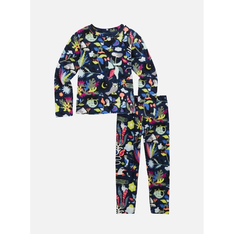 Toddlers Heavyweight Fleece Base Layer Set - moonlit grove