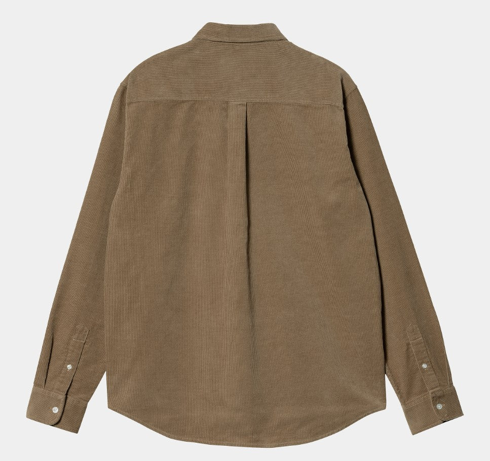 L/S Madison Fine Cord Shirt - buffalo/black