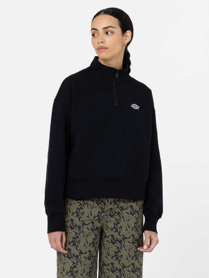 Summerdale Quater Zip Sweater - black