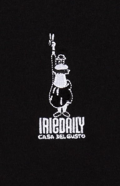 Casa del Gusto Emb Tee - black