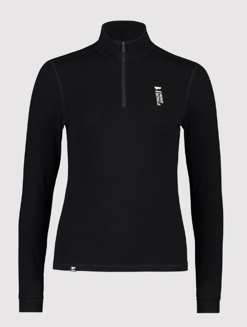 Womens Cascade 1/4 Zip - black