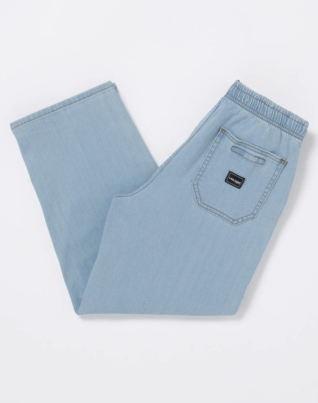 Outer Spaced Elastic Waist Jeans - Allover Stone Light