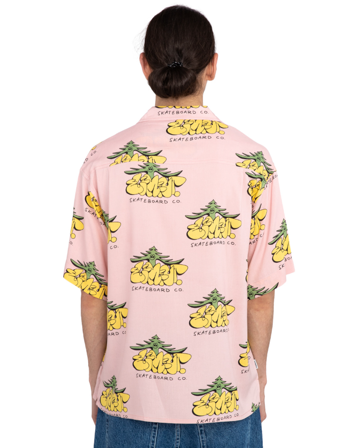 Resort Shirt - woods pink