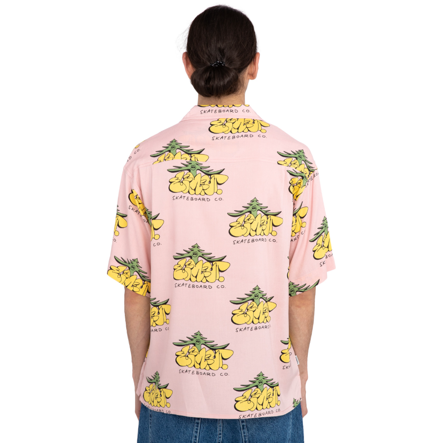 Resort Shirt - woods pink