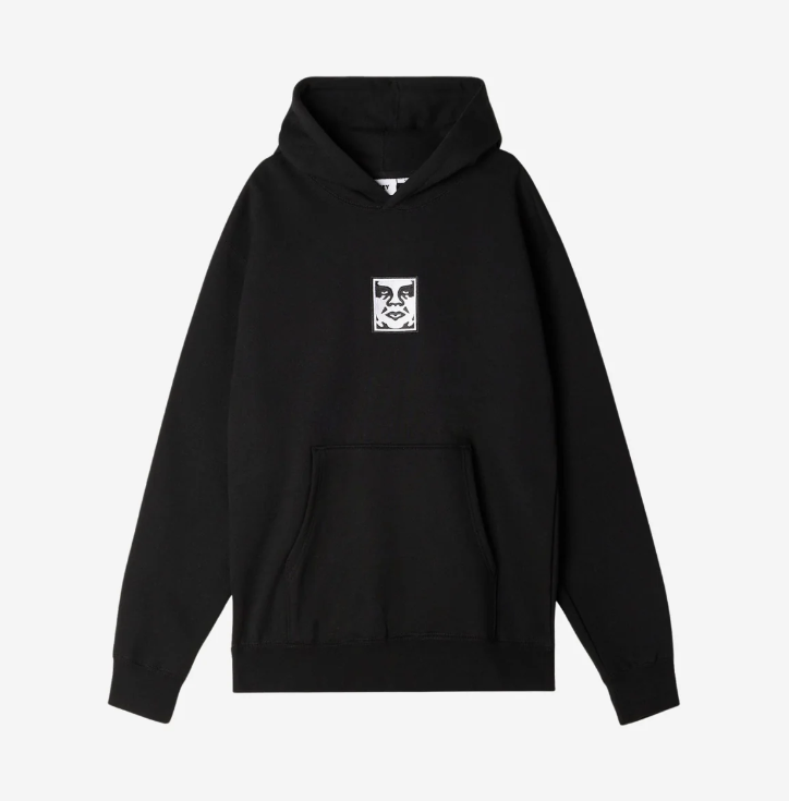 Icon Extra Heavy Pullover Hood - black