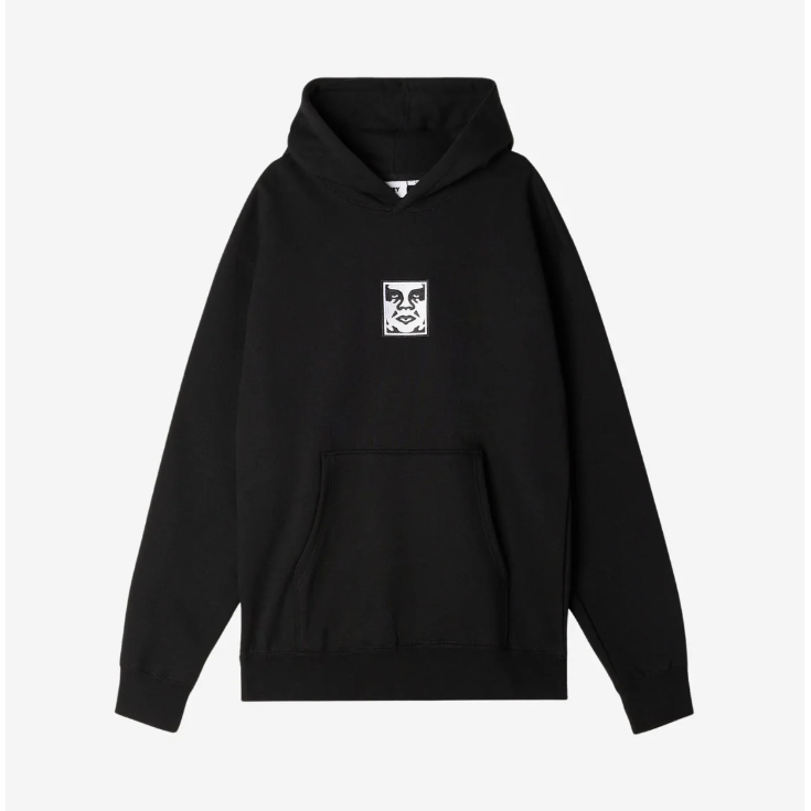 Icon Extra Heavy Pullover Hood - black
