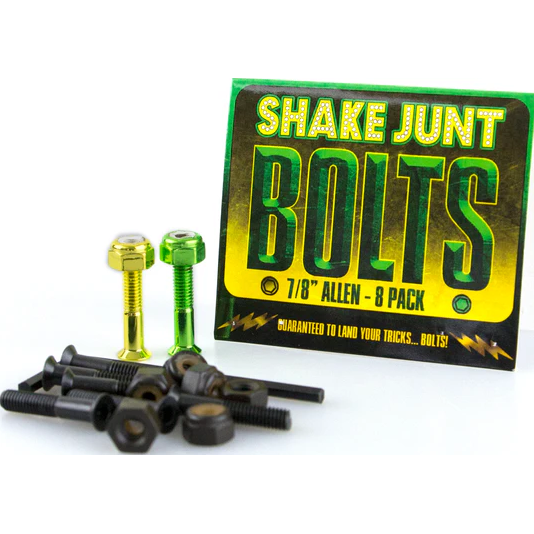 Shake Junt Bolts - Green Yellow Inbus 7/8"