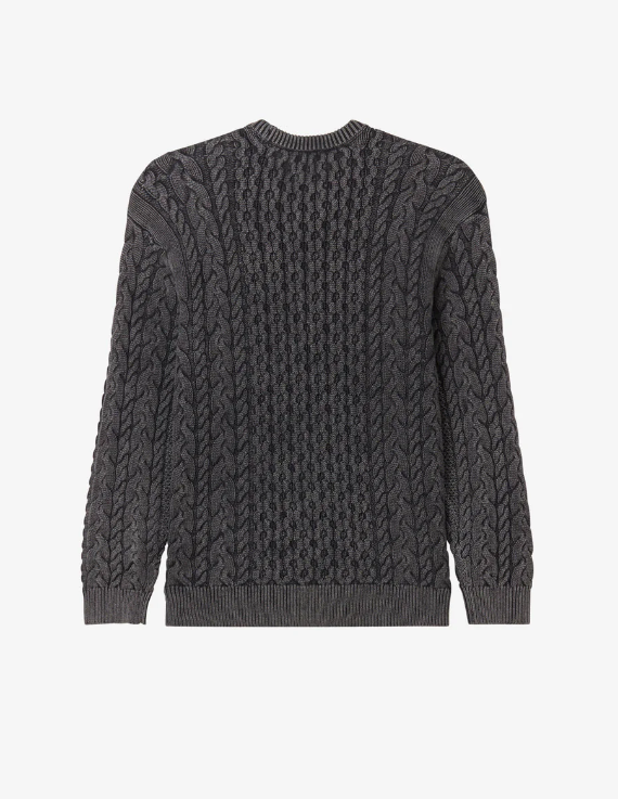 Faded Wash Sweater - Digital Black Faded Wash