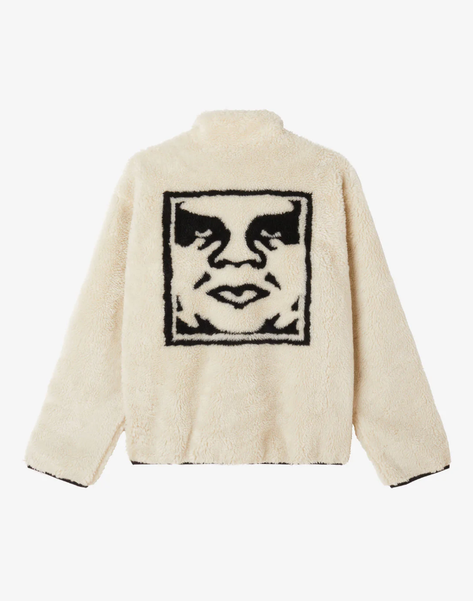 Icon Face Sherpa Jacket - Unbleached