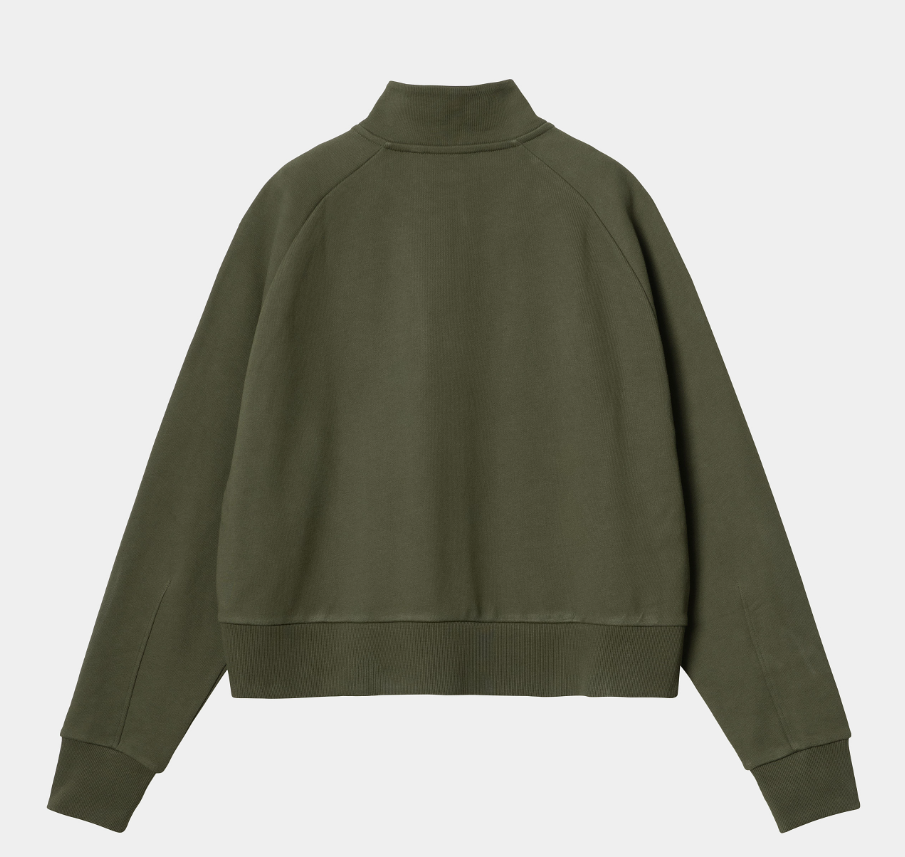 W' Colburn High Neck Sweat - Office Green
