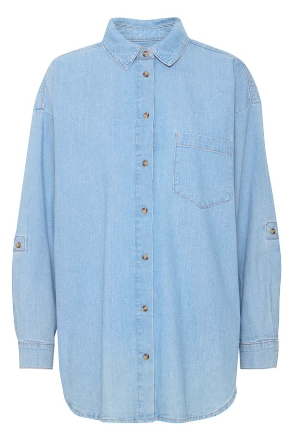 IHDIVER Hemd - Washed Blue Denim
