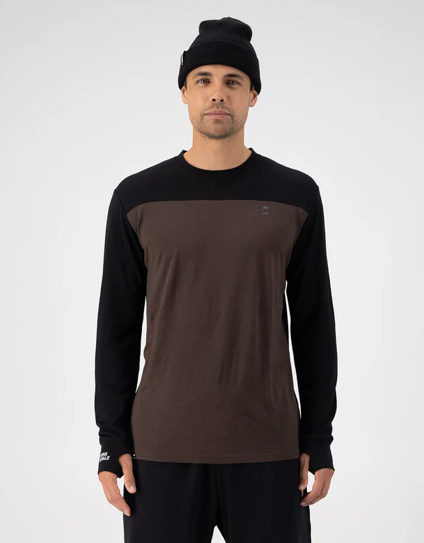 Yotei Merino Longsleeve - Cedar/Black
